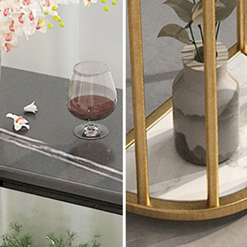 Glam Oval Indoor Counter Set 1/2/3 Pieces Double Pedestal Bar Pub Table Set