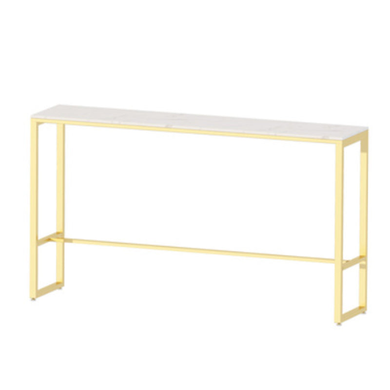 Glam Bar Table Set 1/5/9 Pieces Rectangle Stone Counter Table with Stools for Living Room