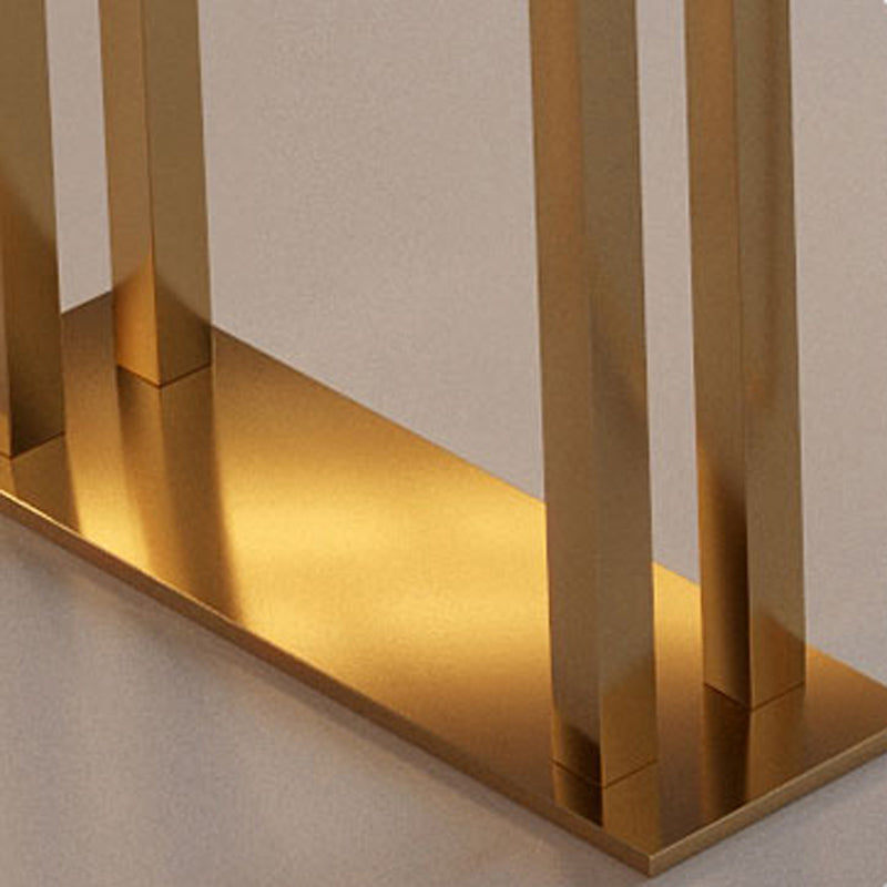 Glam Bar Table Set 1/2/3/5 Pieces Rectangle Bar Table with High Metal Stools