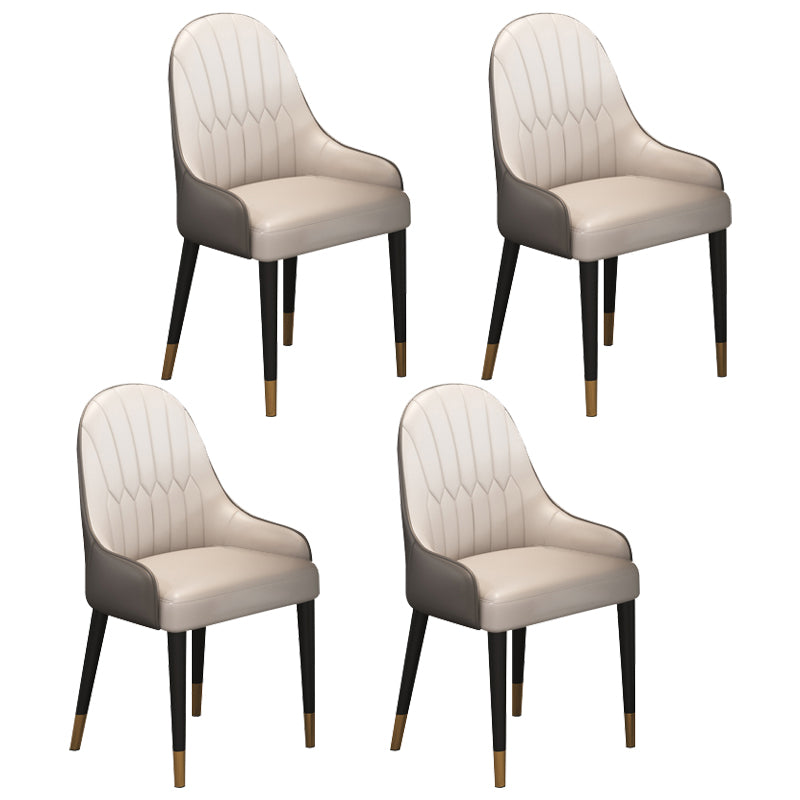 Glam Rectangle 1/4/5/6/7 Pieces Dinette Set Indoor White and Gold Dining Set