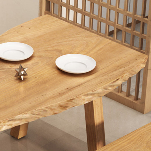 Modern 1/4/5/6 Pieces Dining Set Rectangle Pine Wood Dining Table for Dining Room