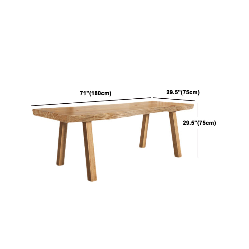 Modern 1/4/5/6 Pieces Dining Set Rectangle Pine Wood Dining Table for Dining Room