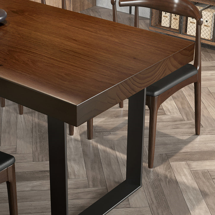 Industrial Dining Set 1/5/7 Pieces Rectangle Pine Wood Dining Table for Kitchen