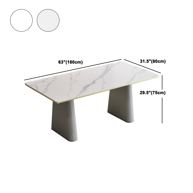Modern Style 1/5/7 Pieces Dining Set Rectangle Stone Dining Table for Dining Room