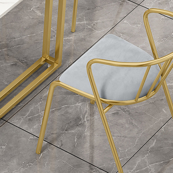 Nordic 1/5/7 Pieces Dining Set Rectangle Stone Dining Table for Kitchen