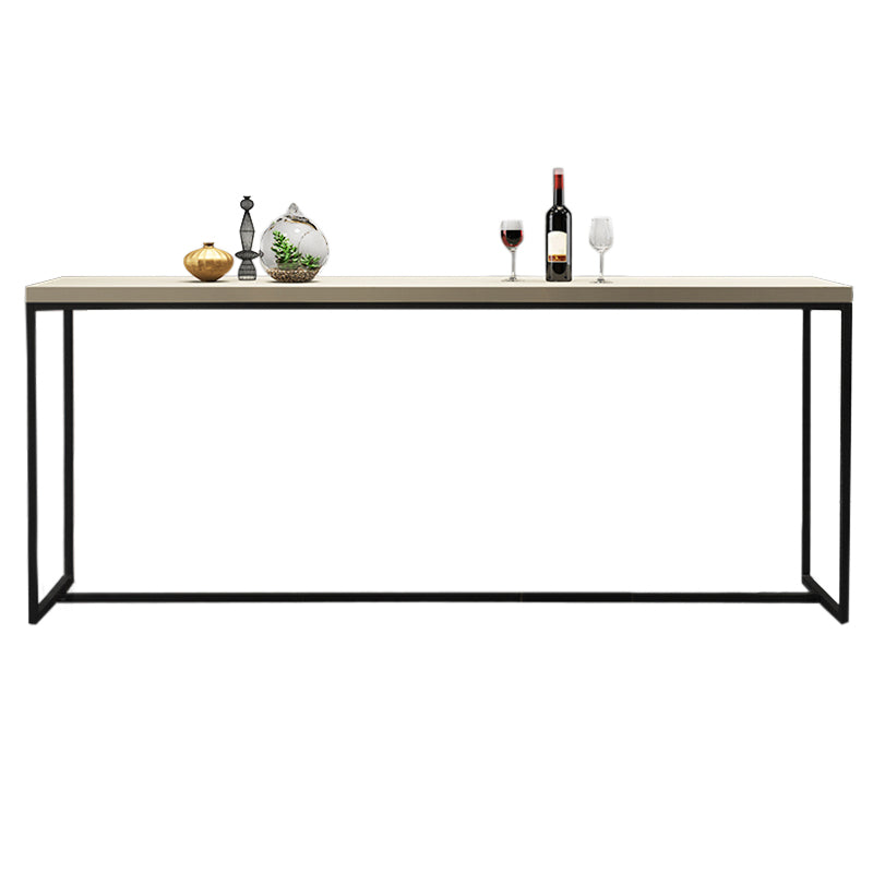 Modern White Wooden Bar Table Dining Table for Kitchen Living Room
