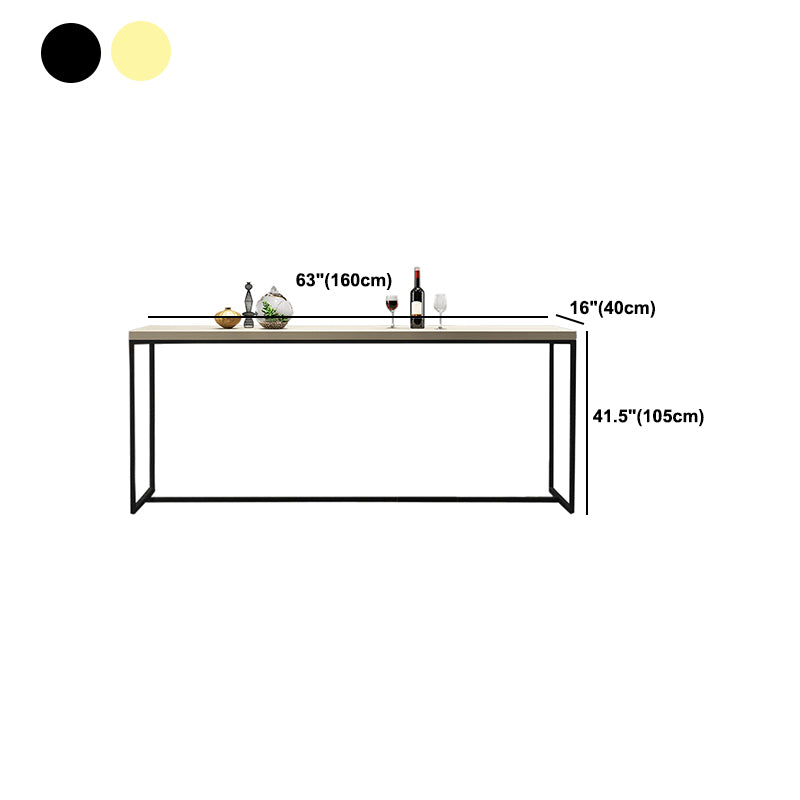 Modern White Wooden Bar Table Dining Table for Kitchen Living Room