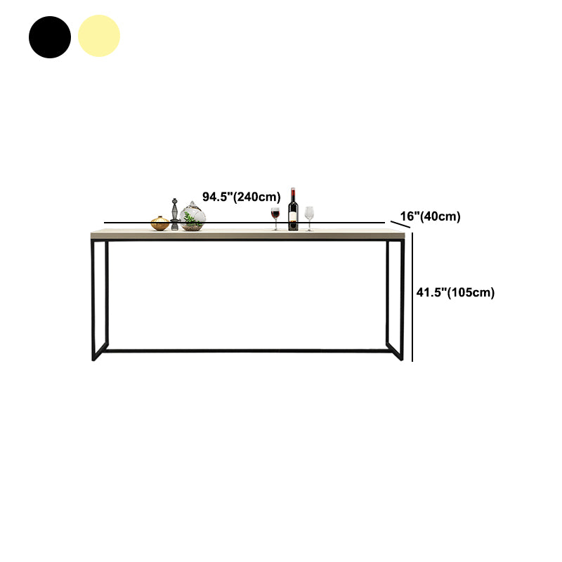 Modern White Wooden Bar Table Dining Table for Kitchen Living Room