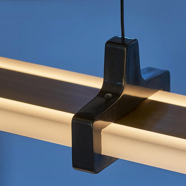 Modern Style Linear Pendant Light Metal 1 Light Island Pendant Light