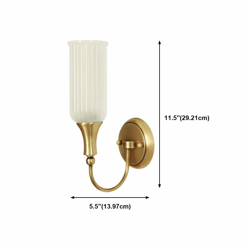 Glass Cylinder Wall Sconces Industrial Style Multi Lights Wall Mounted Lamps