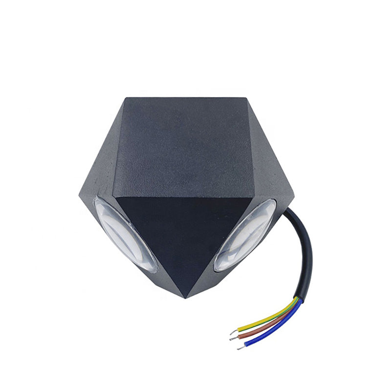 Modern Style Geometric Wall Lighting Fixtures Metal 4 Lights Wall Washer Sconce