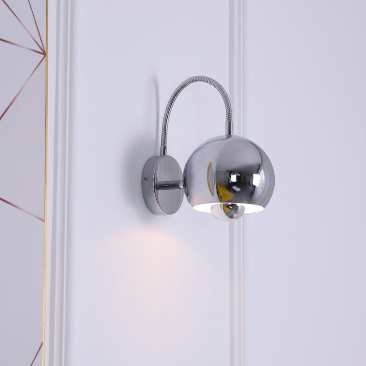 Modern Style Ball Wall Light Sconces Metal 1 Light Wall Lighting