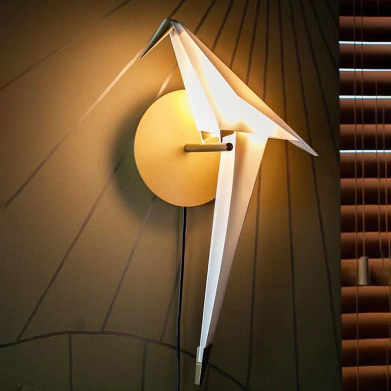 Nordic Style Metal Wall Light Bird Shape LED Wall Sconce for Living Room