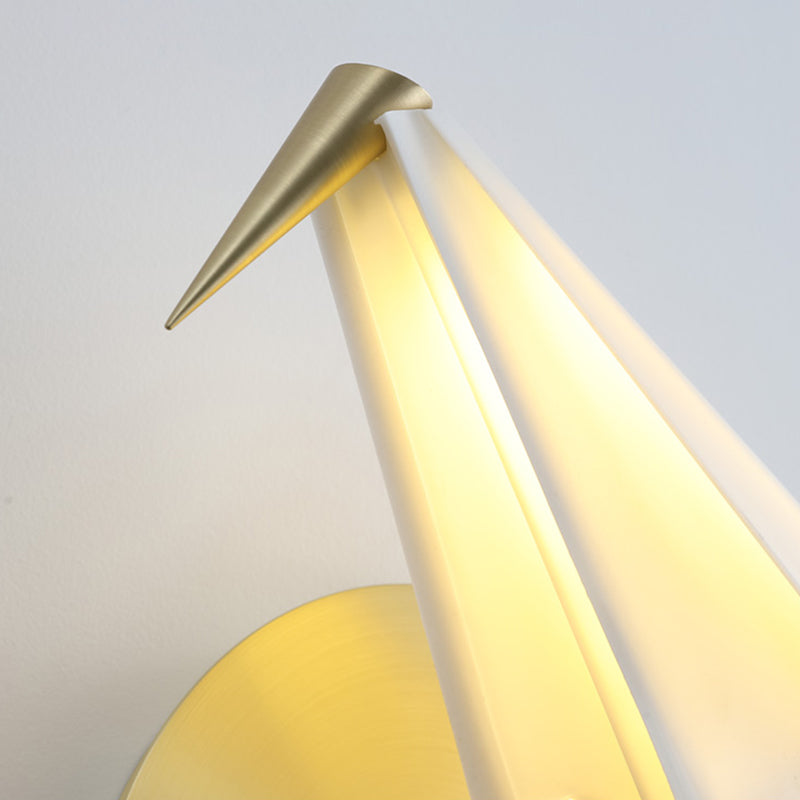 Nordic Style Metal Wall Light Bird Shape LED Wall Sconce for Living Room