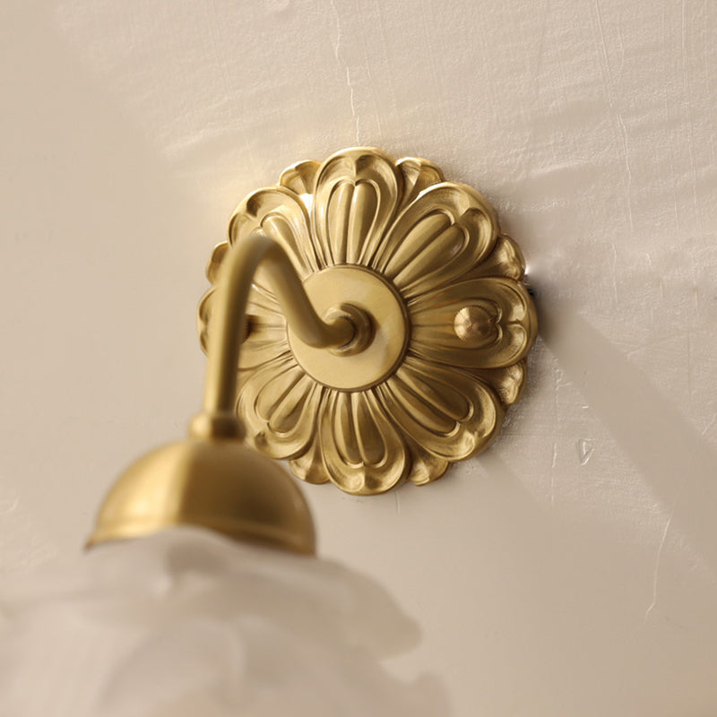 Modern Style Flower Shaped Wall Light Sconces Metal 1 Light Wall Lighting