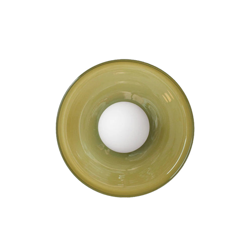 Modern Style Globe Wall Mounted Lamps Glass 1 Light Wall Sconces
