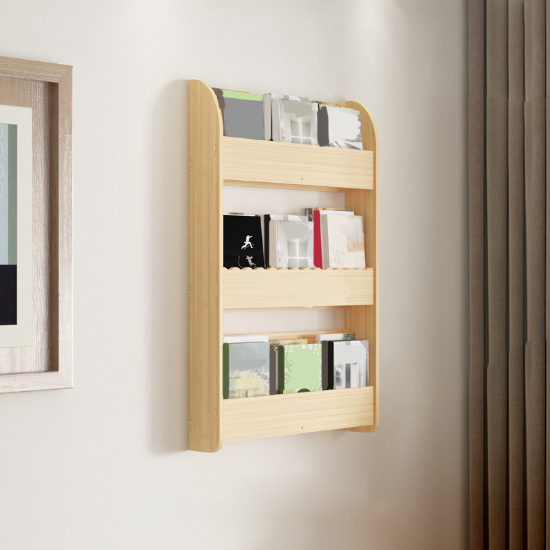 Floating Wooden Shelf Bookcase Modern & Contemporary Bookshelf
