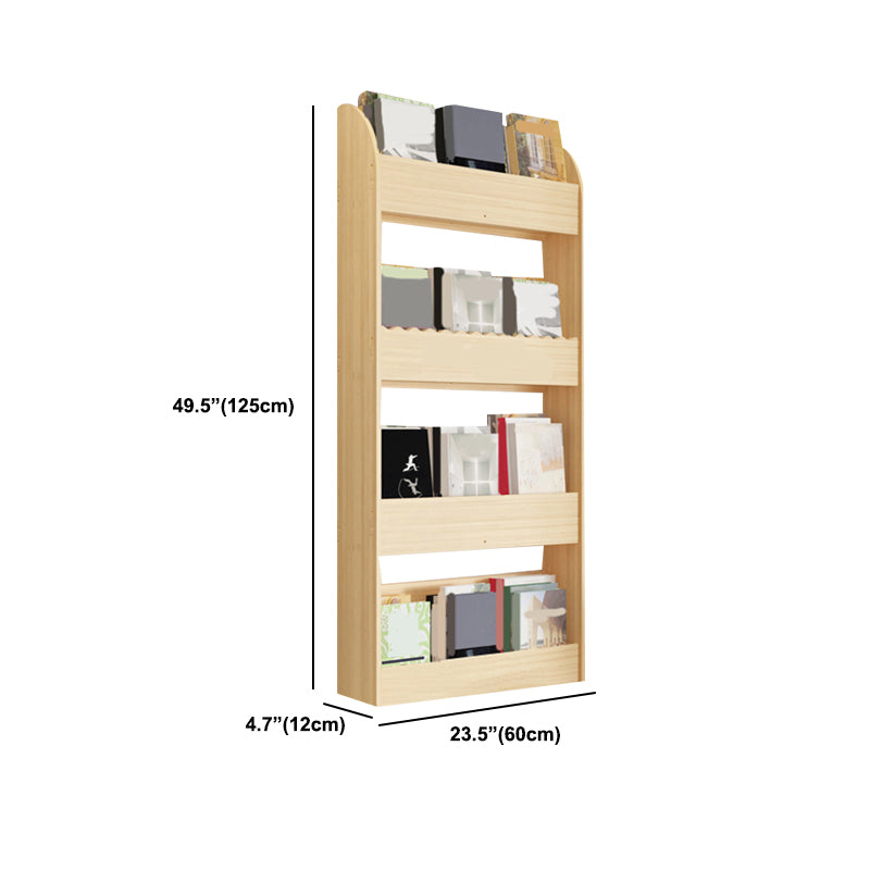 Floating Wooden Shelf Bookcase Modern & Contemporary Bookshelf