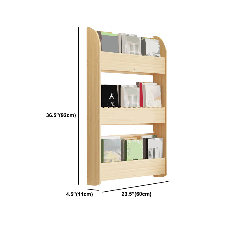 Floating Wooden Shelf Bookcase Modern & Contemporary Bookshelf