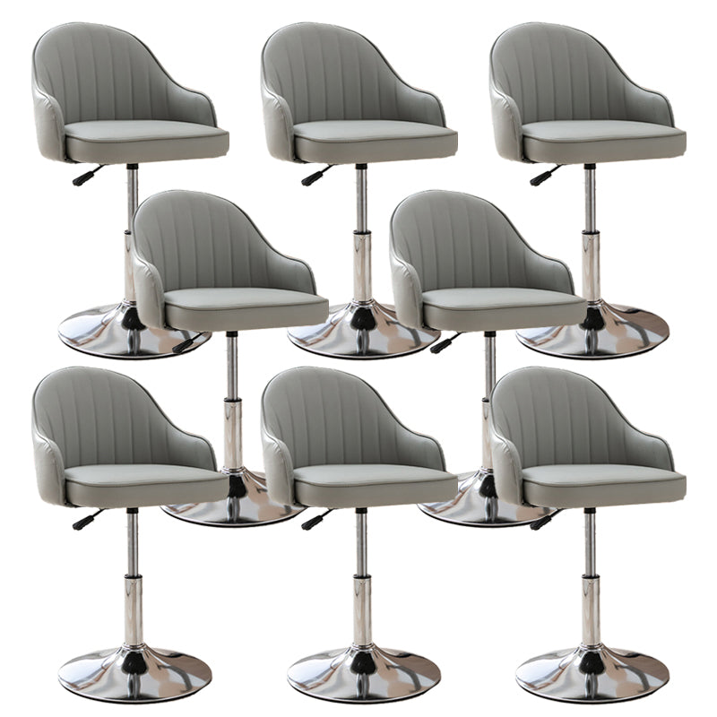 Modern Home Leather Barstool Swivel Adjustable Height Stools