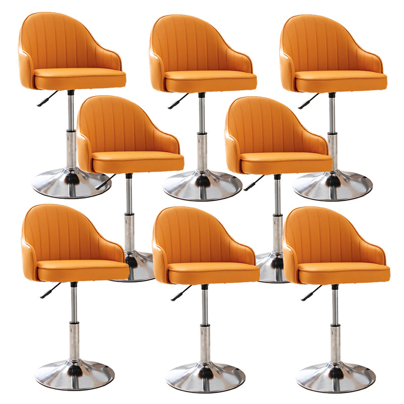 Modern Home Leather Barstool Swivel Adjustable Height Stools