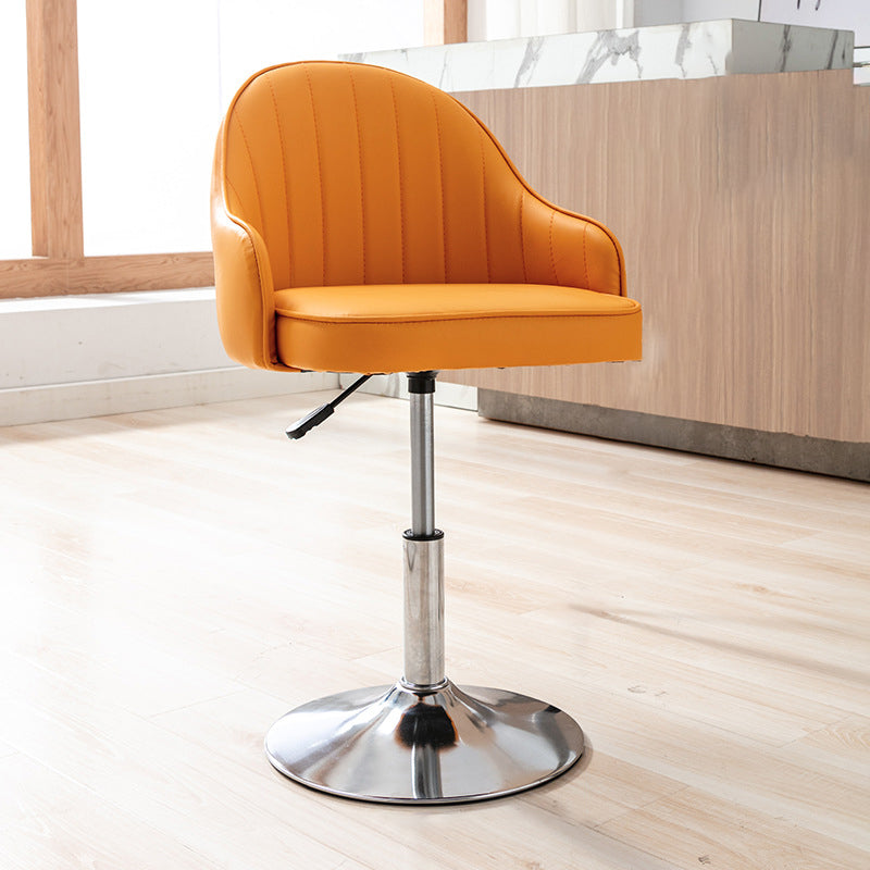 Modern Home Leather Barstool Swivel Adjustable Height Stools