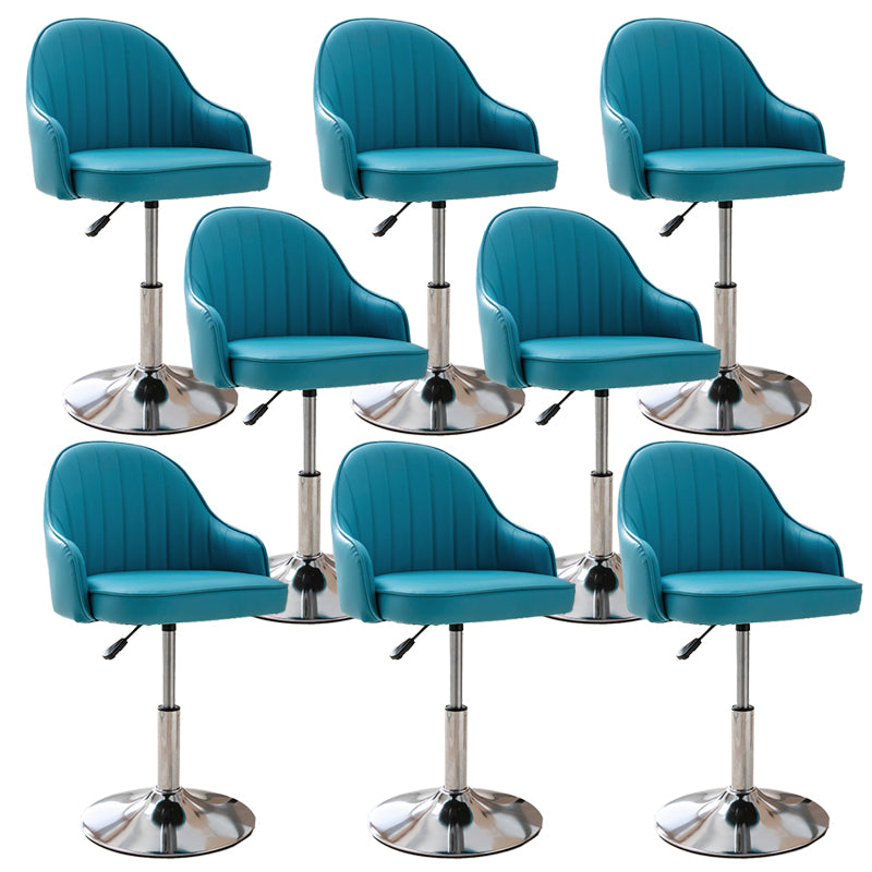 Modern Home Leather Barstool Swivel Adjustable Height Stools