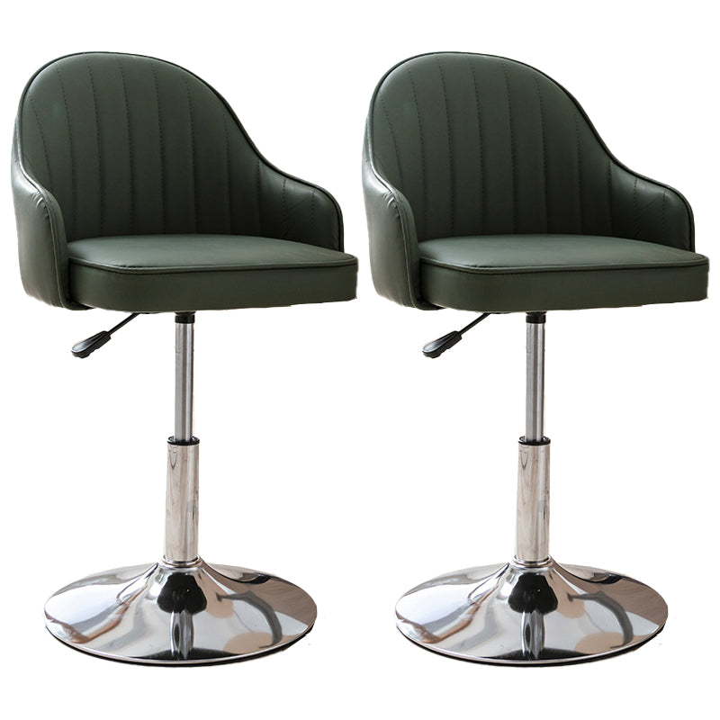 Modern Home Leather Barstool Swivel Adjustable Height Stools