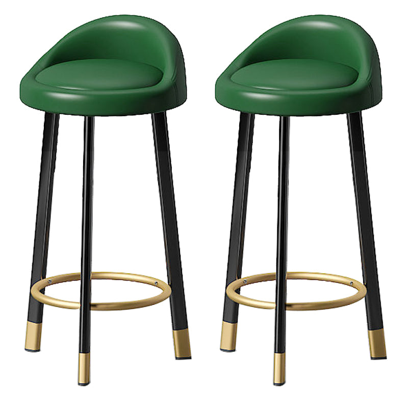 Contemporary Swivel Barstool Matte Finish Upholstered Bar Stools