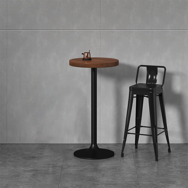 Modern Armless Square Bar Chair Low Back Bar Stool with Metal Legs