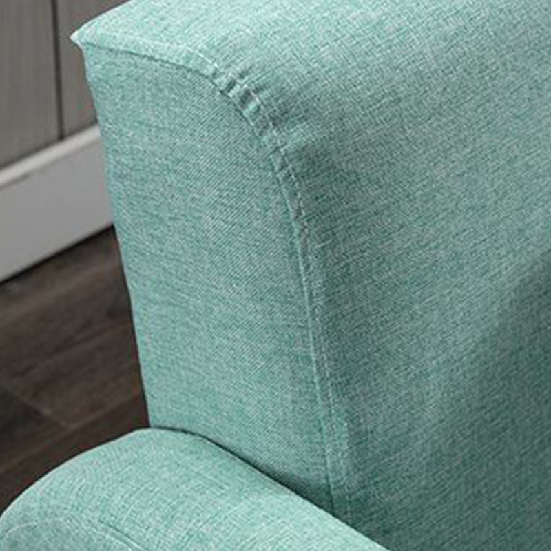 Linen Square Arm Sofa Slipcovered Convertible Sofa with Storage
