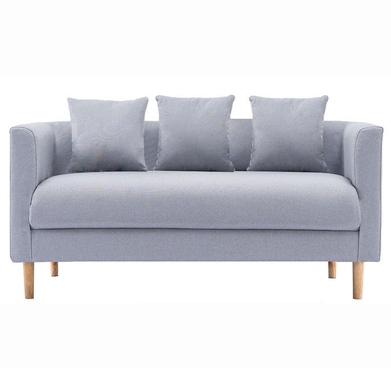 Linen Sofa Tuxedo Arm Tight Back 23.62" Wide Sofa for 3 people