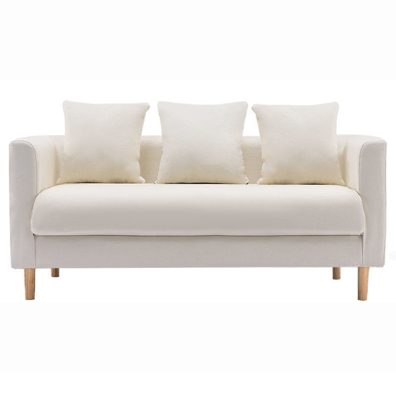 Linen Sofa Tuxedo Arm Tight Back 23.62" Wide Sofa for 3 people