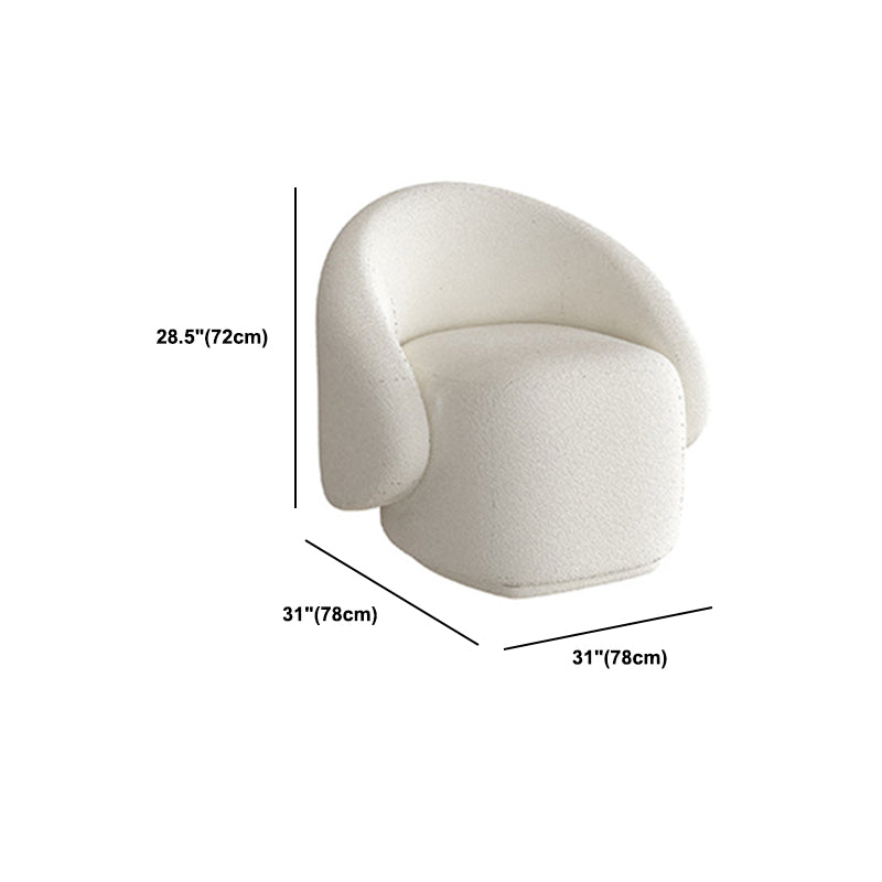 Recessed Arm Sofa in White Modern Style Sofa 28.32 Inches High
