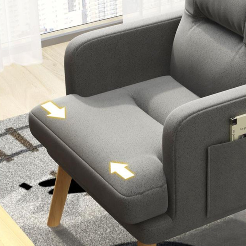 Contemporary Bonded Leather Arms Included Basic Four Leg Accent Chair