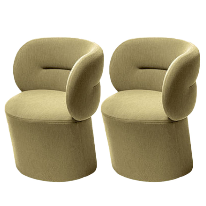 Nordic Style with Fabric Seat Armless Fixed Back Parsons Chair