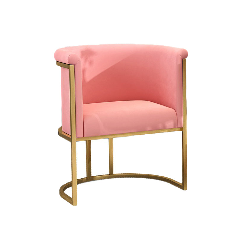 Nordic Arms Included with Goldtone Legs Fixed Back Accent Armchair