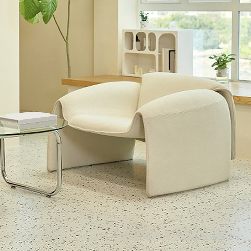 28.35" Wide Scandinavian Style Single Sofa Chair Polyester Arm Chair for Bedroom