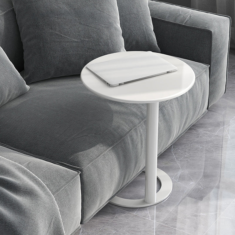 Minimalist Metal Side End Table Pedestal Side End Table for Bedroom