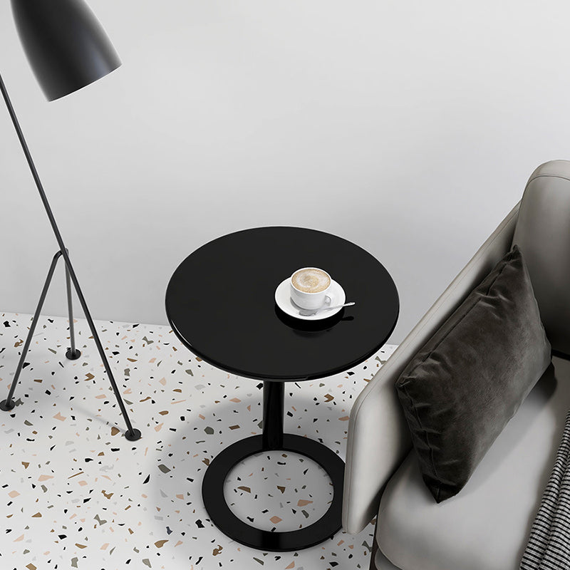 Minimalist Metal Side End Table Pedestal Side End Table for Bedroom