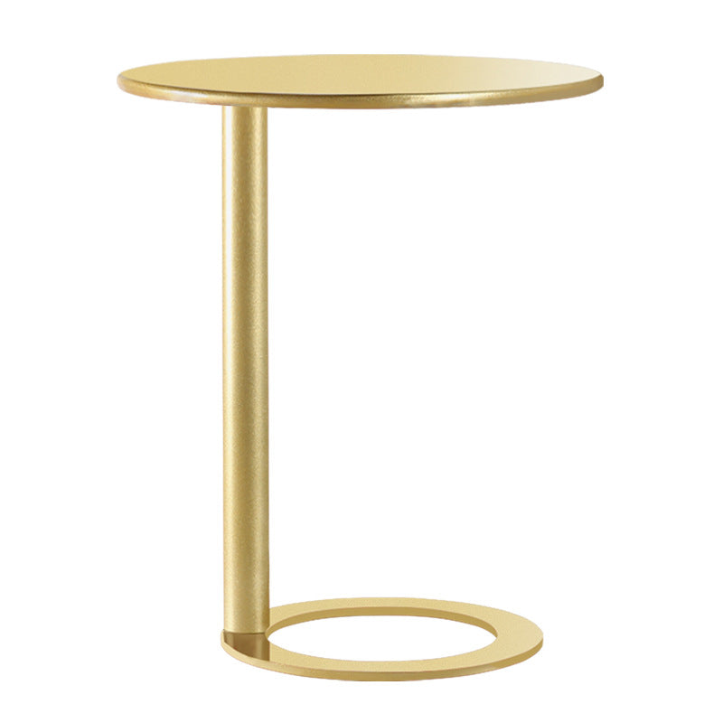 Minimalist Metal Side End Table Pedestal Side End Table for Bedroom