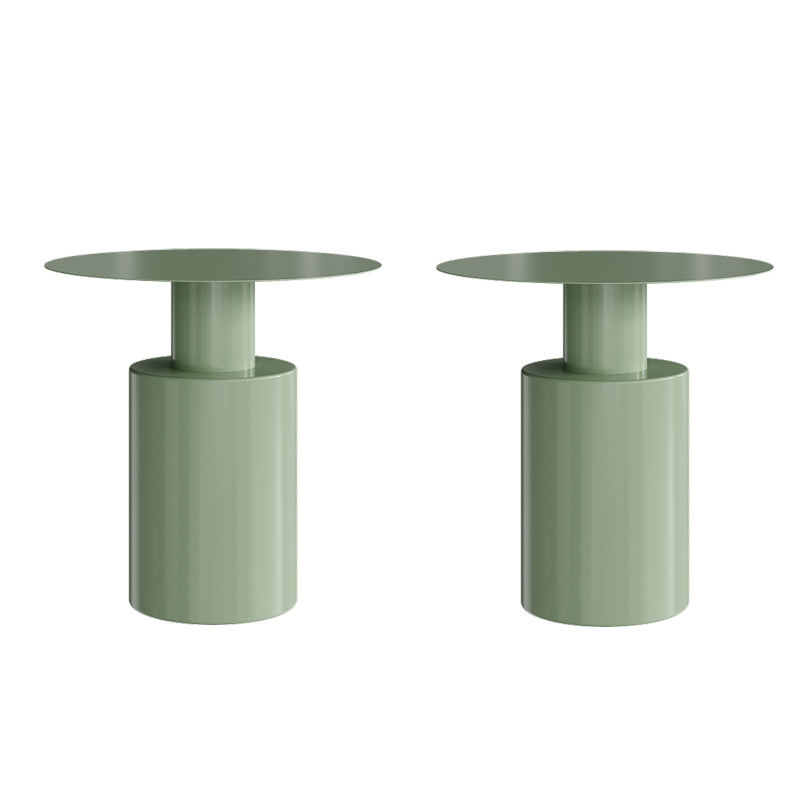 Metal Side End Table Pedestal Side End Table for Living Room