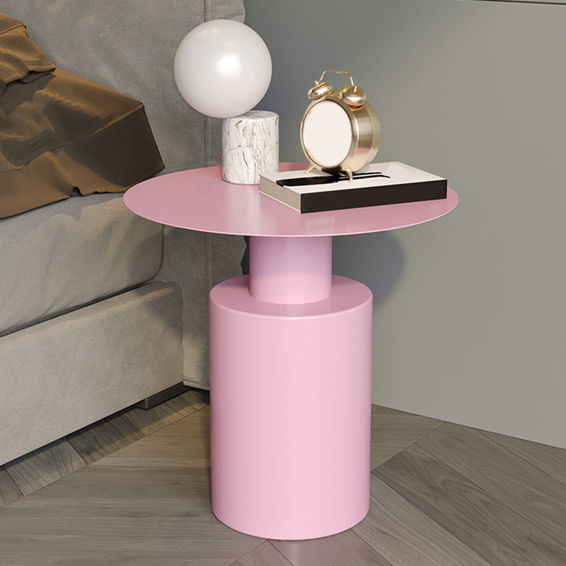 Metal Side End Table Pedestal Side End Table for Living Room