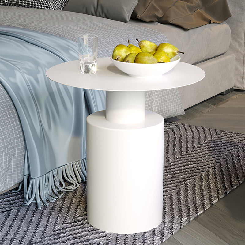 Metal Side End Table Pedestal Side End Table for Living Room