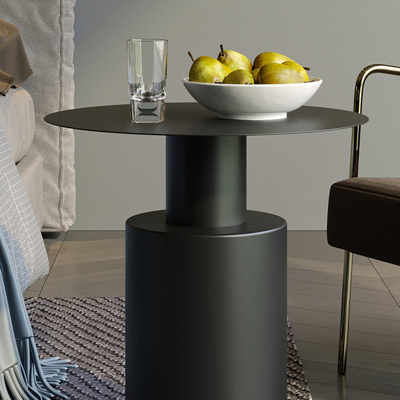 Metal Side End Table Pedestal Side End Table for Living Room