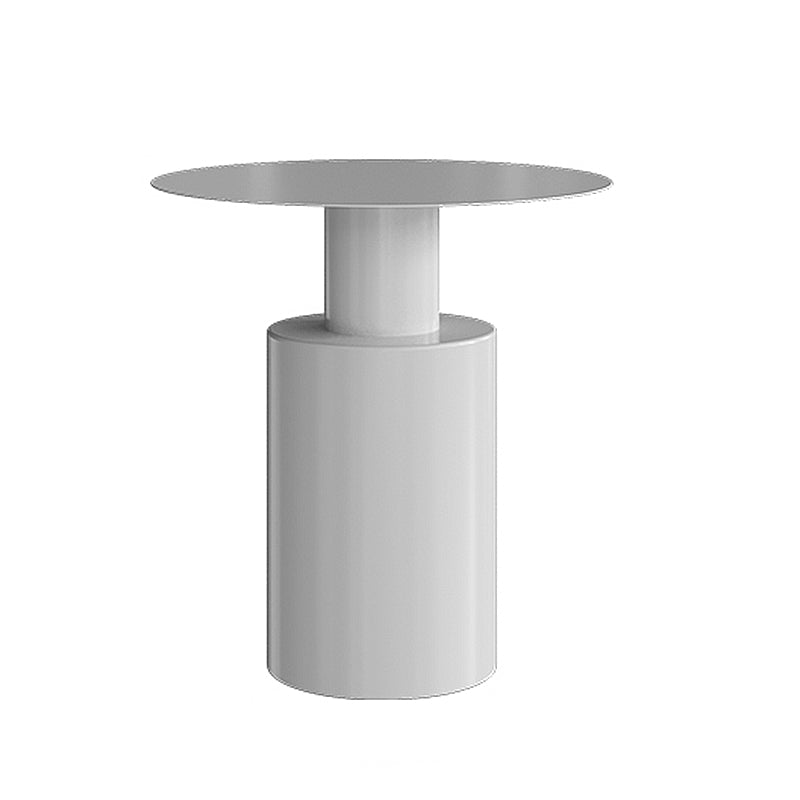 Metal Side End Table Pedestal Side End Table for Living Room