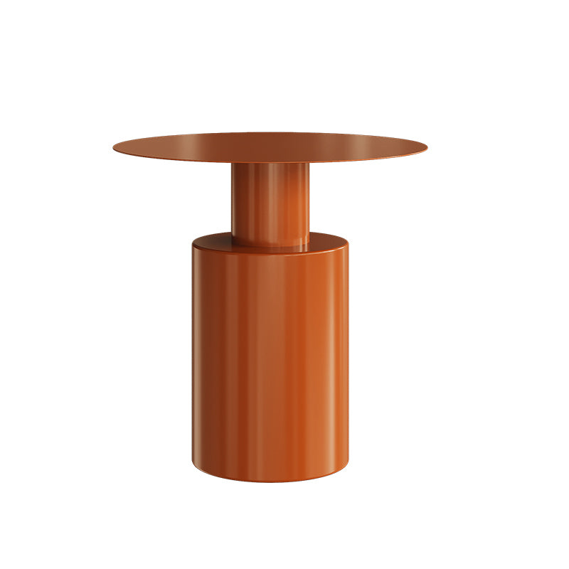 Metal Side End Table Pedestal Side End Table for Living Room