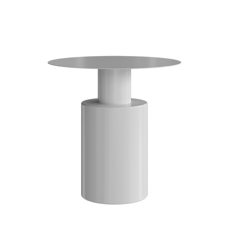 Metal Side End Table Pedestal Side End Table for Living Room