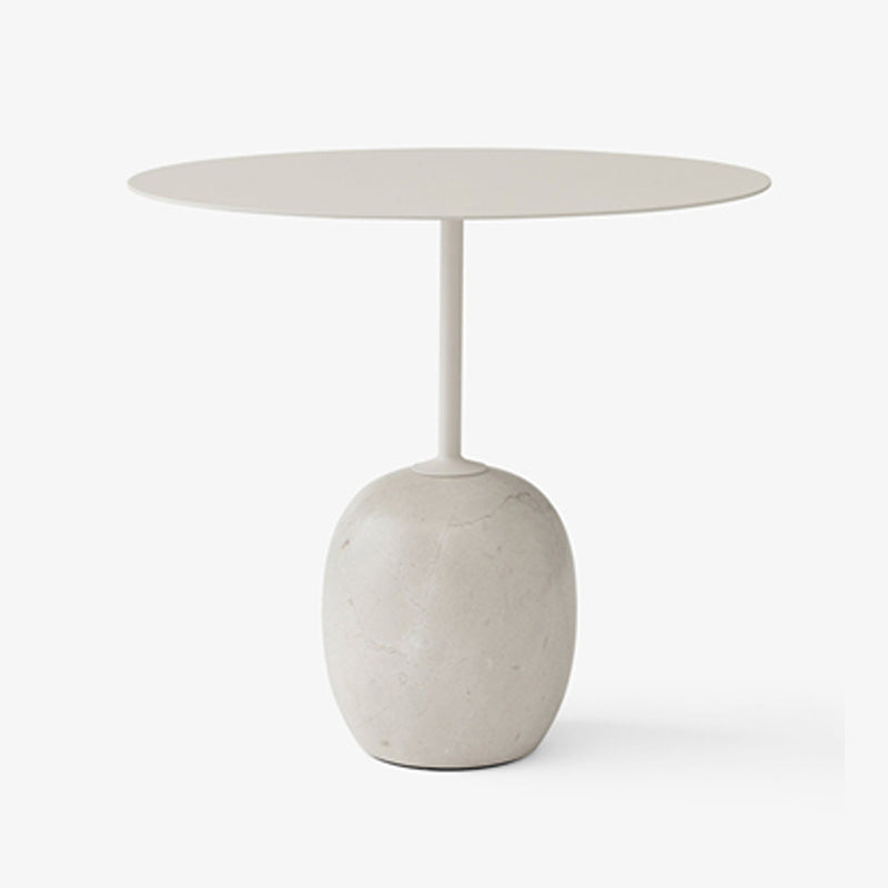 Pedestal Round Side Table Mid-Century Metal Sofa Corner Table