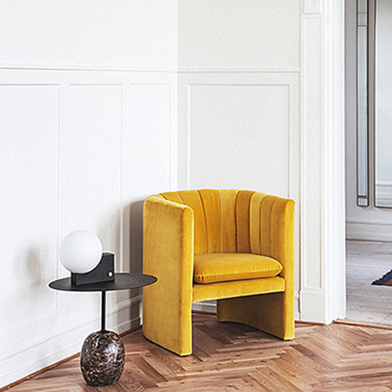 Pedestal Round Side Table Mid-Century Metal Sofa Corner Table